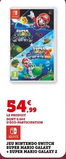 Super U Nintendo jeu nintendo switch super mario galaxy + super mario galaxy 2 offre