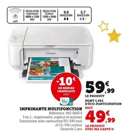 Super U Canon imprimante multifonction offre