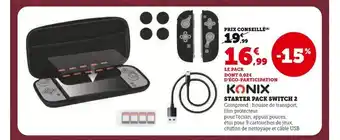 Super U Konix starter pack switch 2 offre