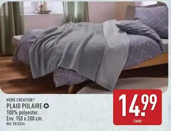 ALDI HOME CREATION Plaid polaire offre