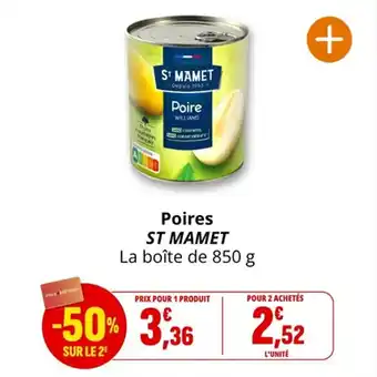 Coccinelle Supermarché Poires st mamet offre