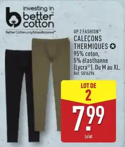 ALDI UP 2 FASHION Caleçons thermiques offre