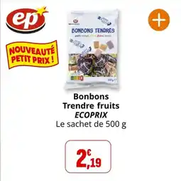 Coccinelle Supermarché Bonbons trendre fruits ecoprix offre
