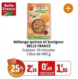 Coccinelle Supermarché Mélange quinoa et boulgour belle france offre