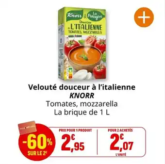 Coccinelle Supermarché Velouté douceur à l'italienne knorr offre