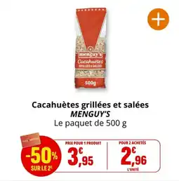 Coccinelle Supermarché Cacahuètes grillées et salées menguy's offre