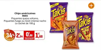 Coccinelle Supermarché Chips américaines takis offre