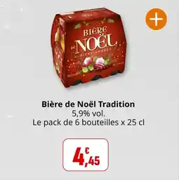 Coccinelle Supermarché Bière de noël tradition offre
