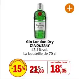 Coccinelle Supermarché Gin london dry tanqueray offre