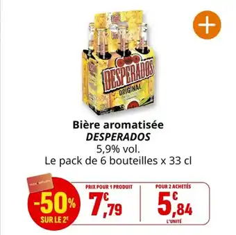 Coccinelle Supermarché Bière aromatisée desperados offre