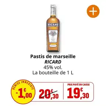 Coccinelle Supermarché Pastis de marseille ricard offre