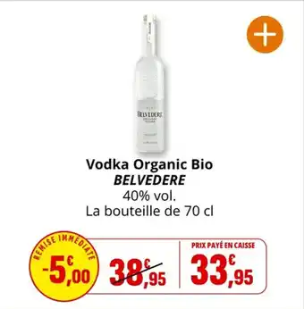 Coccinelle Supermarché Vodka organic bio belvedere offre