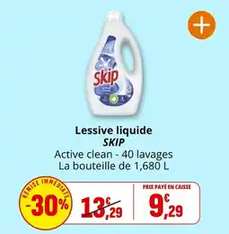 Coccinelle Supermarché Lessive liquide skip offre