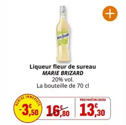 Coccinelle Supermarché Liqueur fleur de sureau marie brizard offre