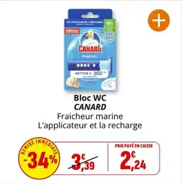 Coccinelle Supermarché Bloc wc canard offre
