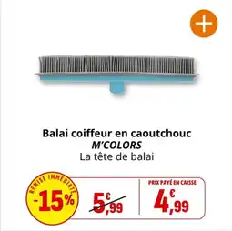 Coccinelle Supermarché Balai coiffeur en caoutchouc m'colors offre
