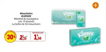 Coccinelle Supermarché Mouchoirs kleenex offre