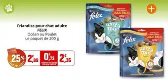Coccinelle Supermarché Friandise pour chat adulte felix offre
