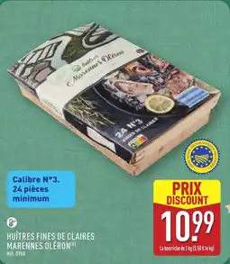 ALDI Huîtres fines de claires marennes oléron offre