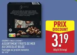 ALDI GOURMET FINEST CUISINE Assortiment fruits de mer au chocolat belge offre
