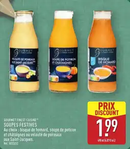 ALDI GOURMET FINEST CUISINE Soupes festives offre
