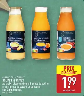 ALDI GOURMET FINEST CUISINE Soupes festives offre