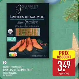 ALDI GOURMET FINEST CUISINE Émincés de saumon fumé offre