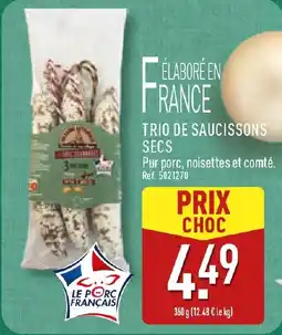 ALDI Trio de saucissons secs offre