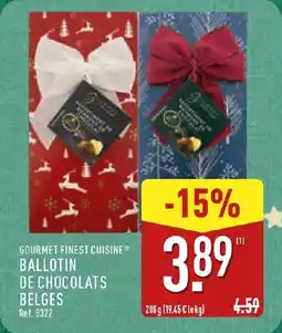 ALDI GOURMET FINEST CUISINE Ballotin de chocolats belges offre