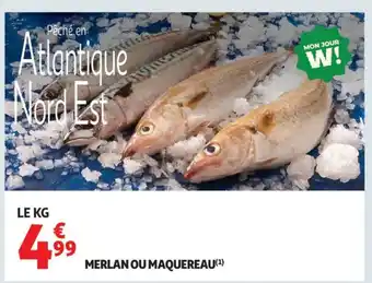 Auchan Supermarché Merlan ou maquereau offre