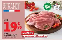 Auchan Supermarché Veau escalope offre
