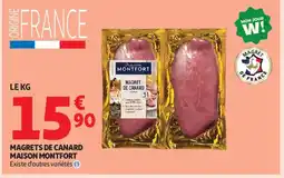Auchan Supermarché MAISON MONTFORT Magrets de canard offre