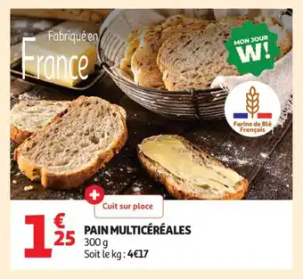 Auchan Supermarché Pain multicéréales offre