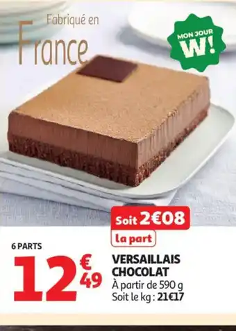 Auchan Supermarché Versaillais chocolat offre