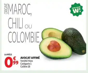 Auchan Supermarché Avocat affiné offre