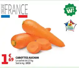 Auchan Supermarché Carottes offre