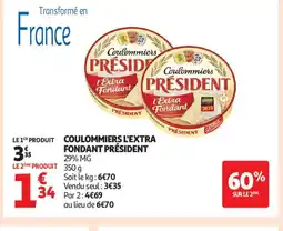 Auchan Supermarché PRESIDENT Coulommiers l'extra fondant offre