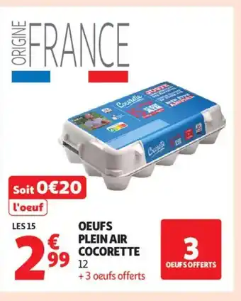 COCORETTE Oeufs plein air