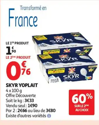 Auchan Supermarché SKYR YOPLAIT offre