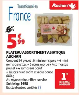 Auchan Supermarché AUCHAN Plateau assortiment asiatique offre