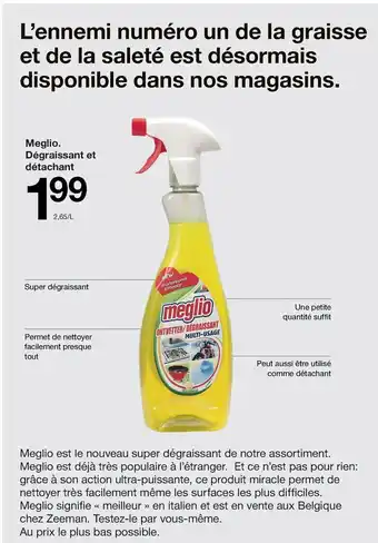 Meglio Dégraissant Et Détachant