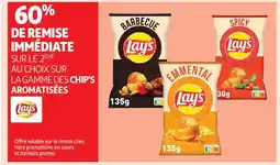 Auchan Supermarché LAY'S Sur la gamme des chip's aromatisées offre