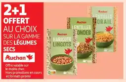 Auchan Supermarché AUCHAN Sur la gamme des légumes secs offre