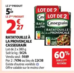 Auchan Supermarché CASSEGRAIN Ratatouille à la provencale offre