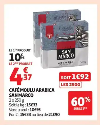 Auchan Supermarché SAN MARCO Café moulu arabica offre