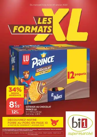 Bi1 Gâteaux Au Chocolat Prince Lu offre