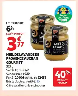 Auchan Supermarché Miel de lavande de provence auchan gourmet offre