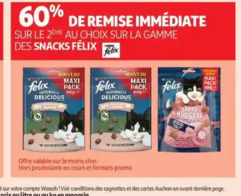 Auchan Supermarché PURINA FELIX Sur la gamme des snacks offre