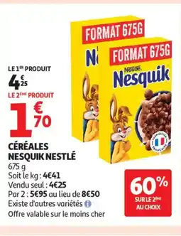 Auchan Supermarché Céréales nesquik nestlé offre