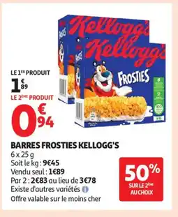 Auchan Supermarché KELLOGG"S Barres frosties offre